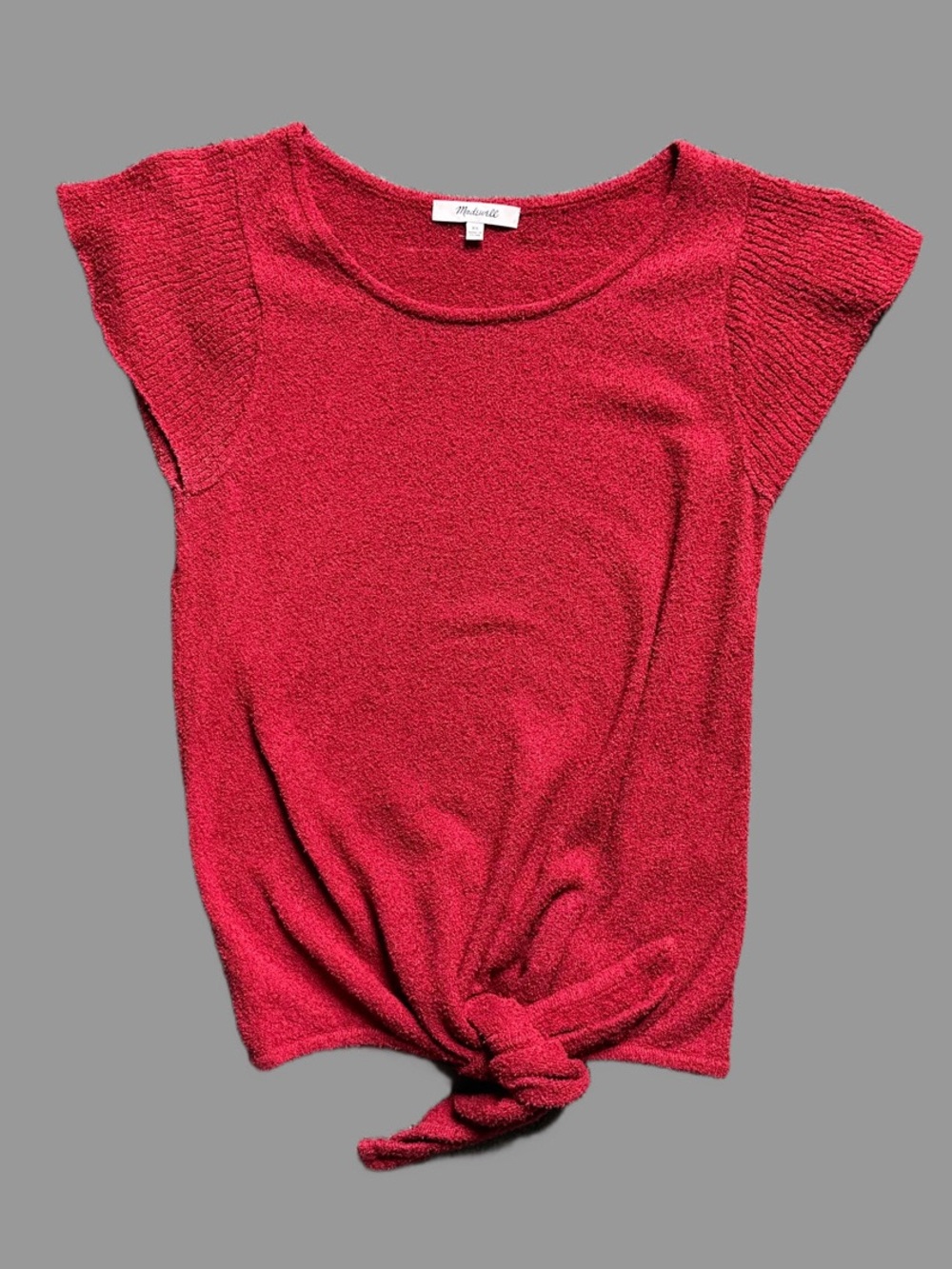 Madewell Flutter Sleeve, Tie Knot Top